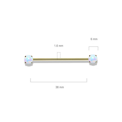 Industrial Barbell Opal Push-In