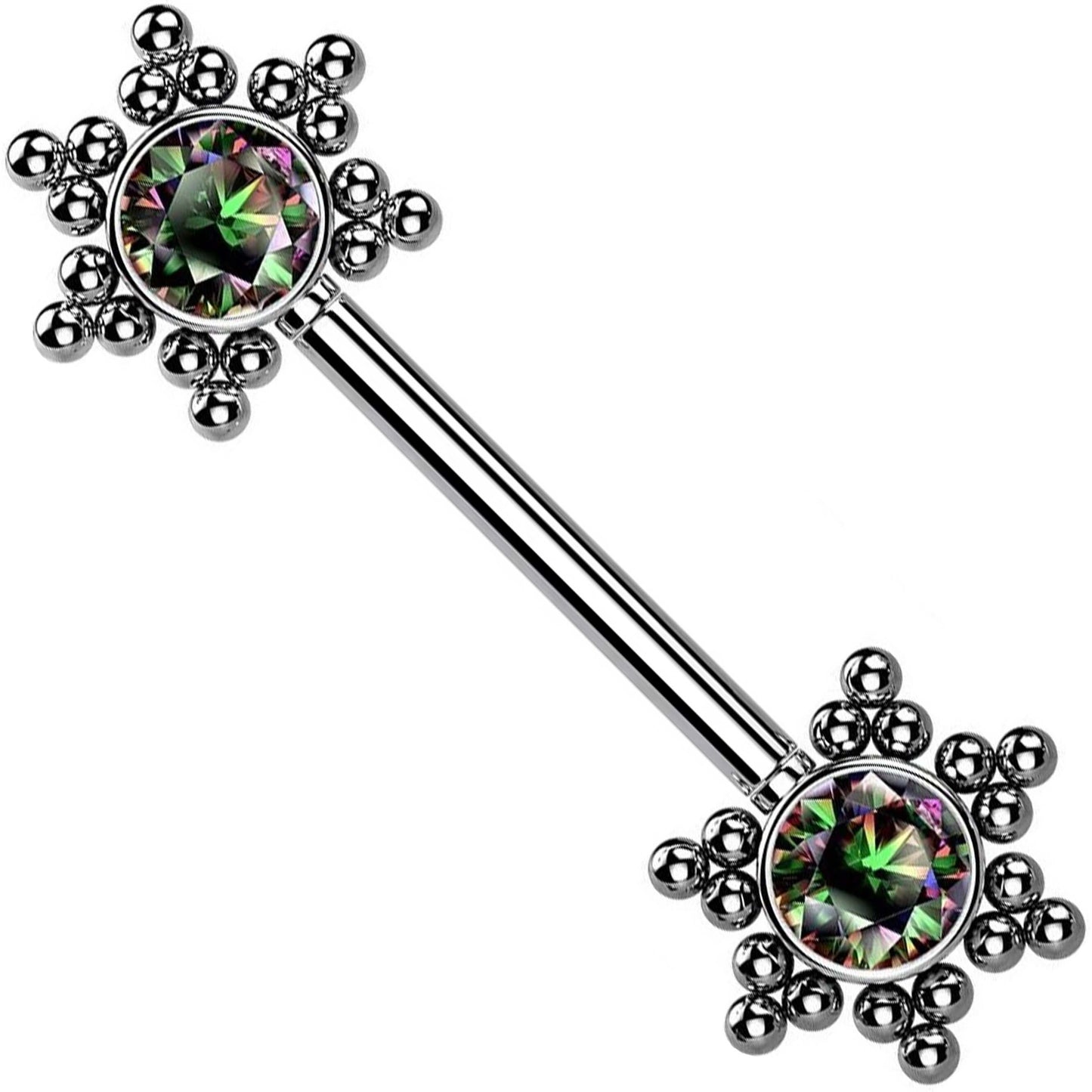 Nipple Piercing Star Zirconia Push-In