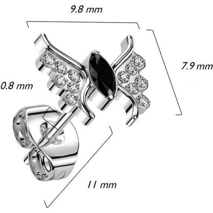 Titanium butterfly zirconia Push-In