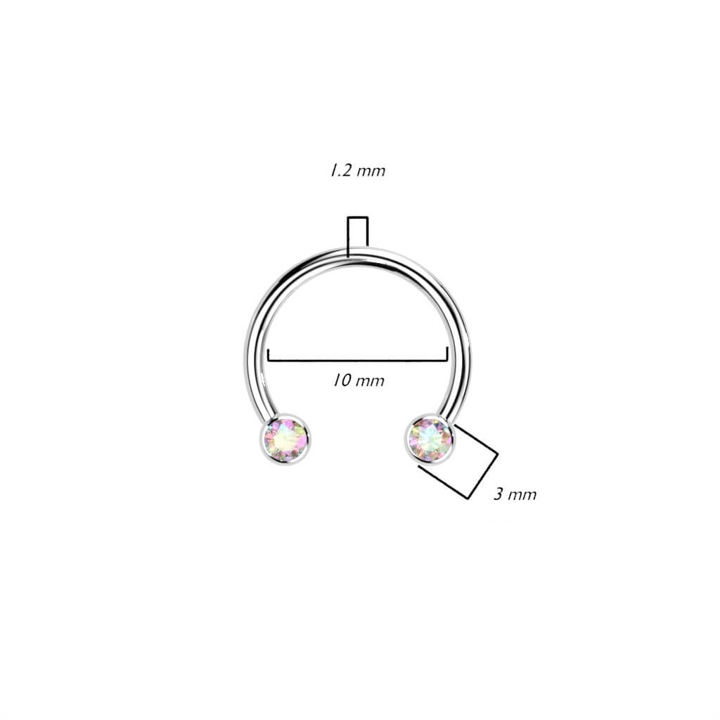 Titanium Horseshoe Zirconia Push-In