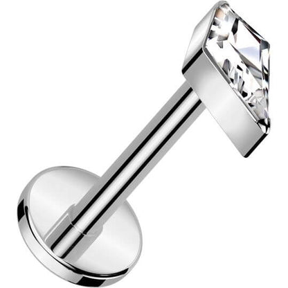 Titane Labret pierre naturelle zirconite opale taillée en diamant Enfoncer