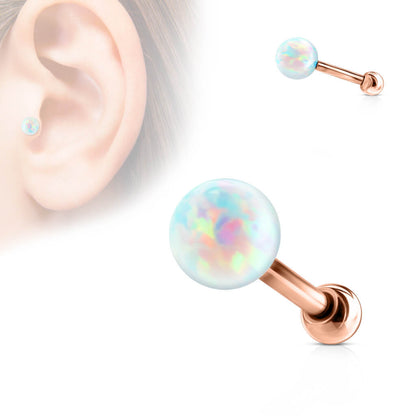 Barbell Ball Opal Internally Threaded