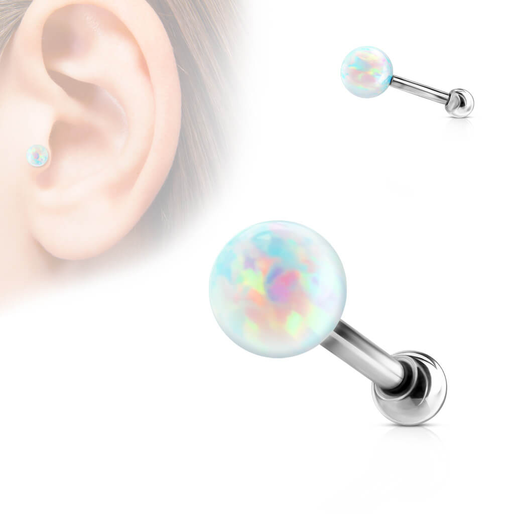 Barbell Ball Opal Internally Threaded