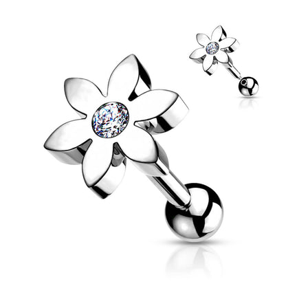 Barbell Blume Zirkonia