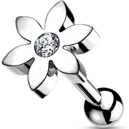 Barbell Blume Zirkonia