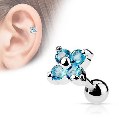 Barbell Flower Zirconia