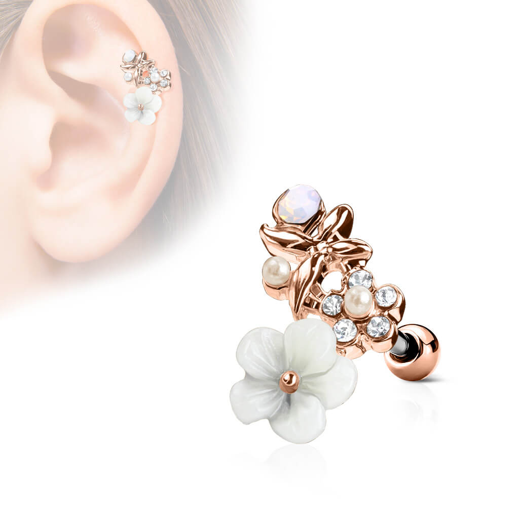 Barbell Flowers Zirconia