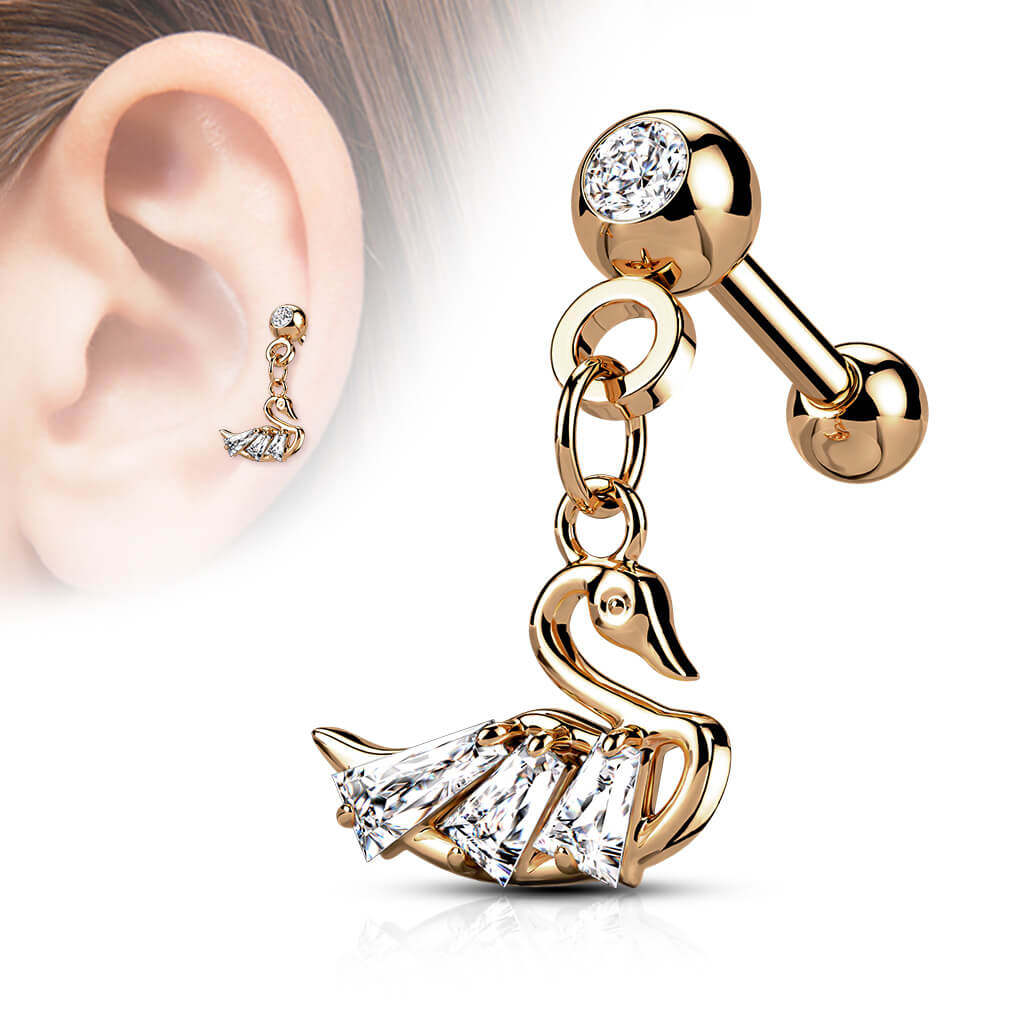 Barbell Cisne colgante Circonita