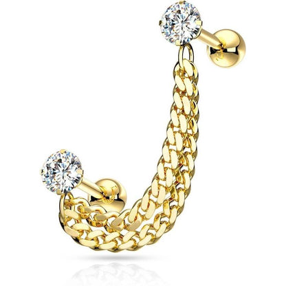 Barbell Kette Zirkonia