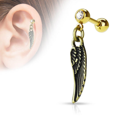 Barbell Wing dangle Zirconia