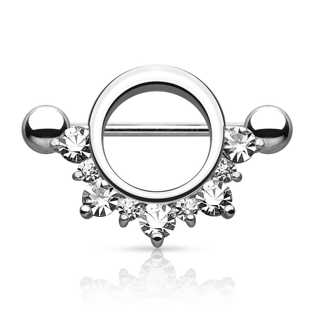 Nipple Piercing Zirconia Round