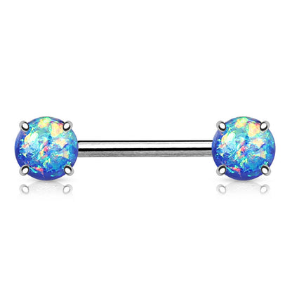 Nipple Piercing Opal Silver