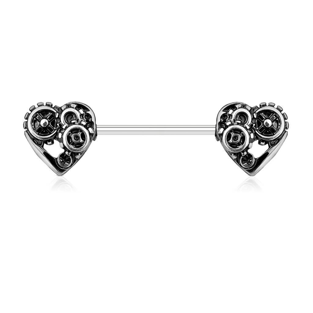 Piercing Capezzolo Cuore Steampunk