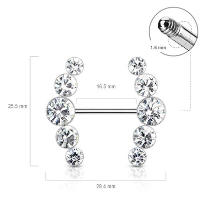 Nipple Piercing 5 Zirconia