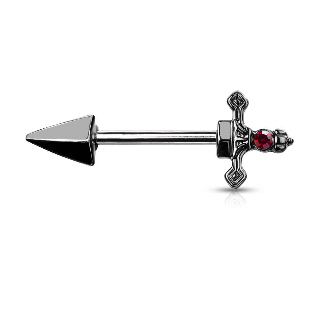 Nipple Piercing Sword Zirconia