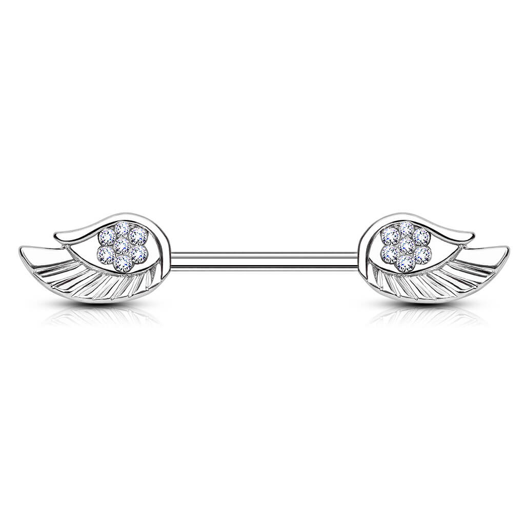 Nipple Piercing Wings Zirconia