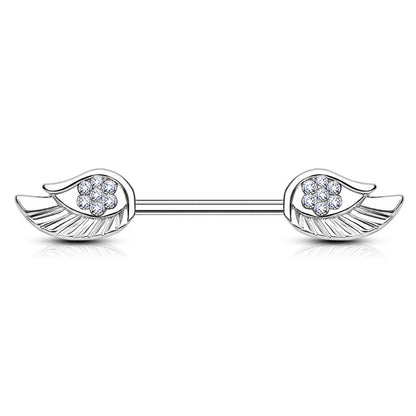 Nipple Piercing Wings Zirconia