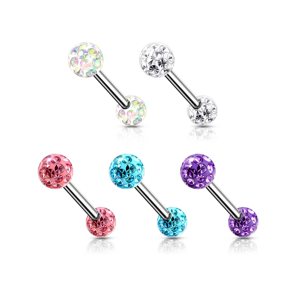 Nippelpiercing Kugel Zirkonia Innengewinde