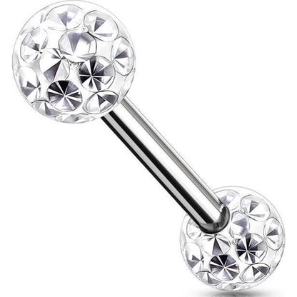 Nippelpiercing Kugel Zirkonia Innengewinde