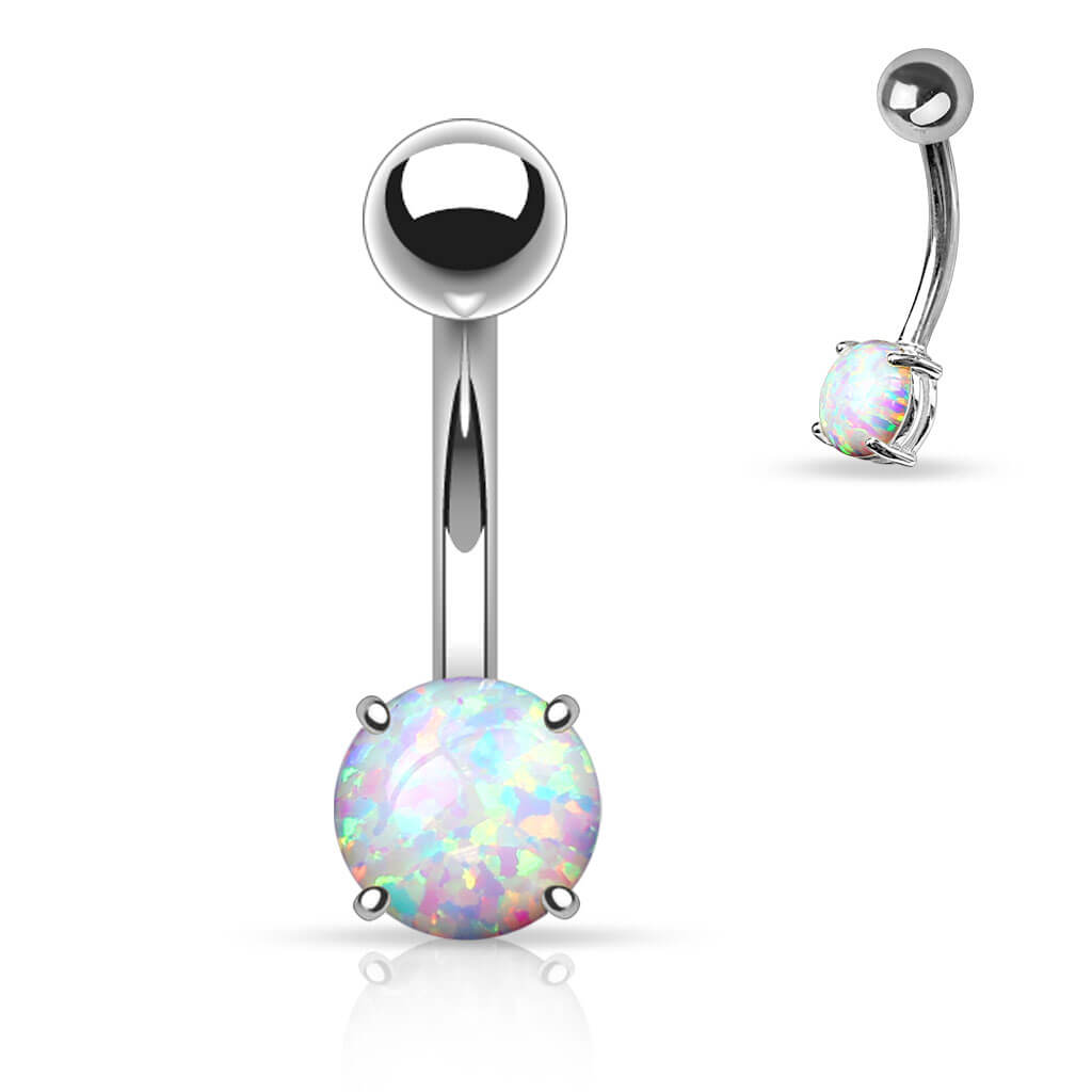 Bauchnabelpiercing Opal Krappenfassung