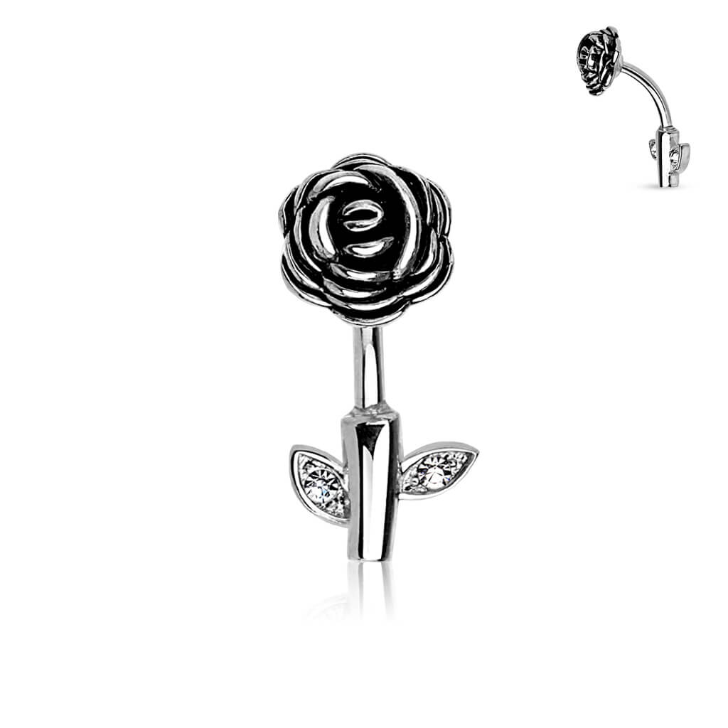 Bauchnabelpiercing Rose Zirkonia