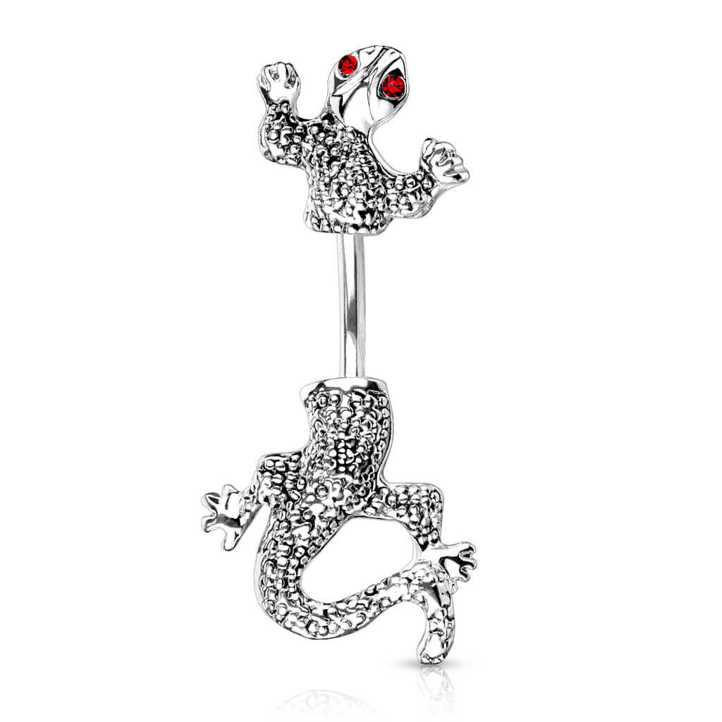 Belly Button Piercing Chameleon Zirconia Silver