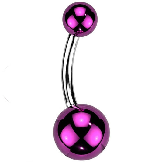 Belly Button Piercing Acrylic Ball Glass Coating