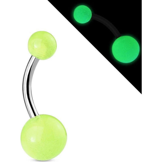 Bauchnabelpiercing Kugel Glow in the Dark