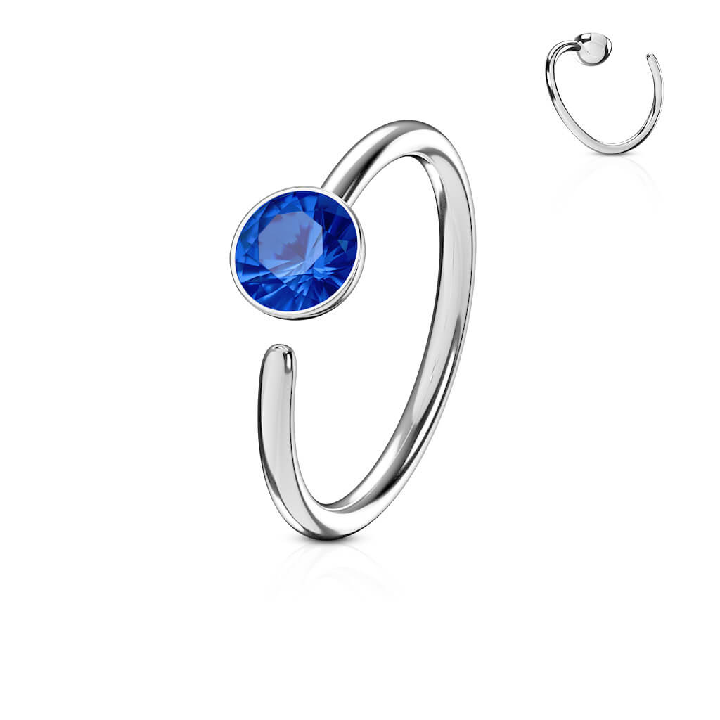 Anillo Circonita Plata Flexible