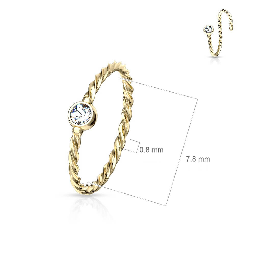 Ring Twisted Zirconia Bendable