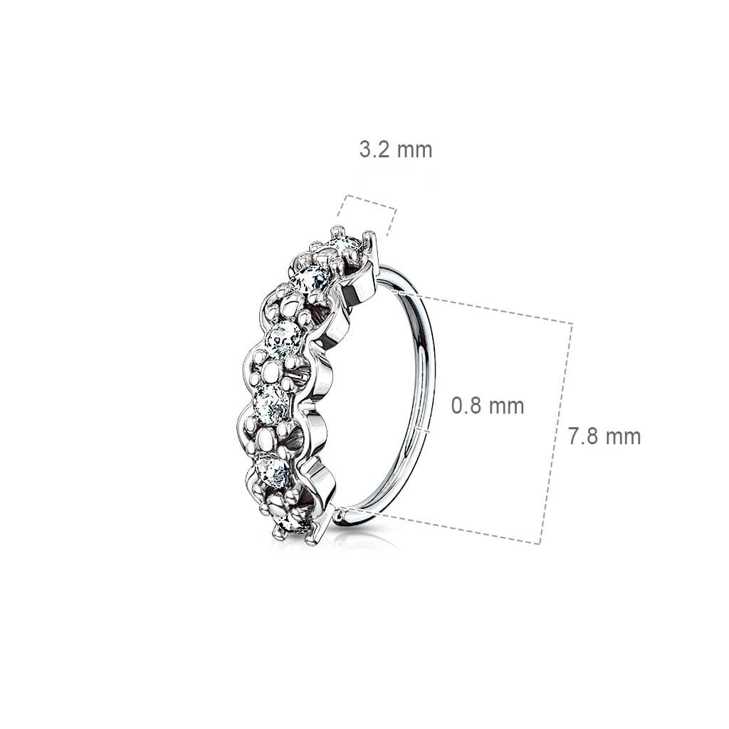 Anillo Circonita Flexible