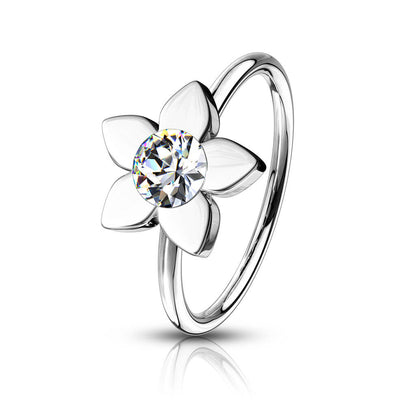 Ring Flower Zirconia Bendable