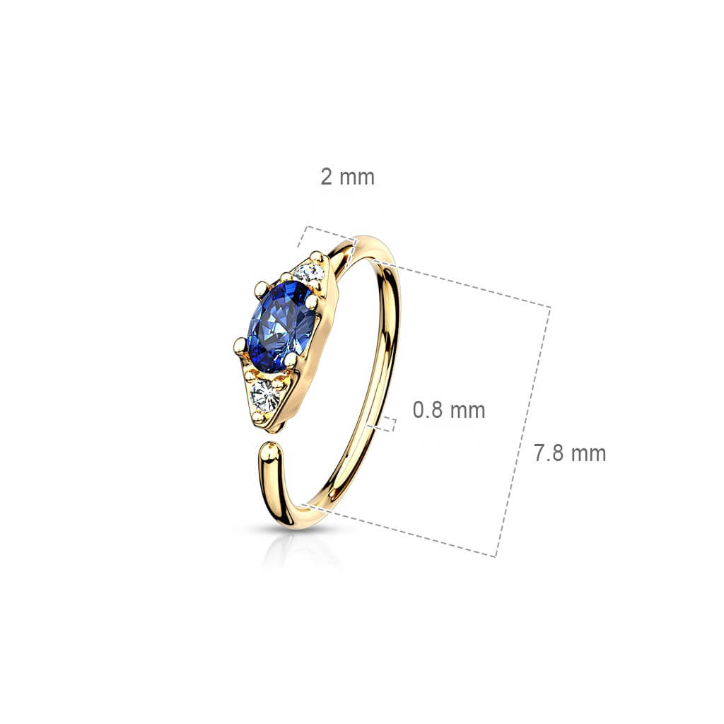 Ring Zirconia Gold Bendable