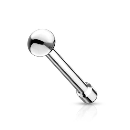 Nose Stud Spike hemisphere Silver