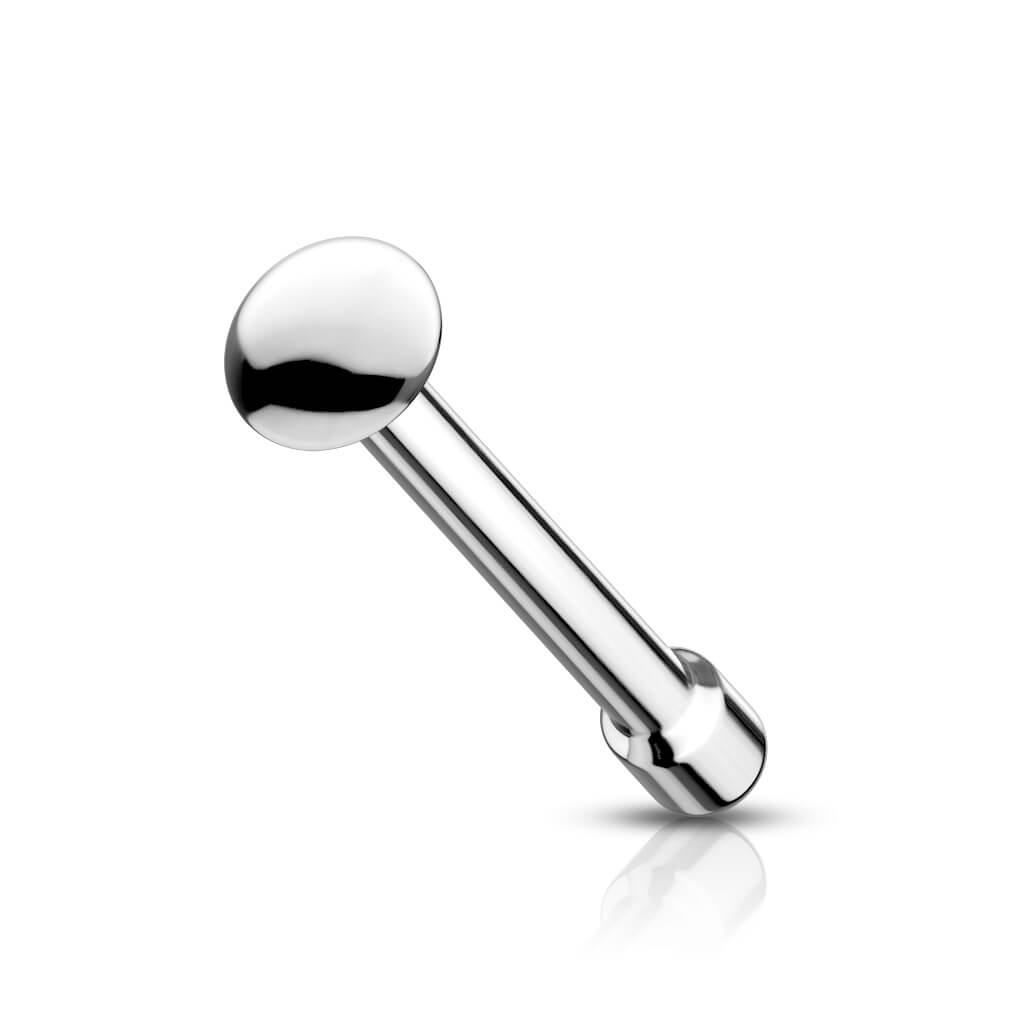 Nose Stud Spike hemisphere Silver