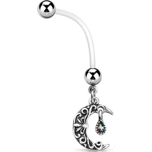 Bauchnabelpiercing Mond beweglich