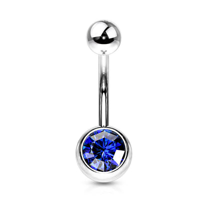 Belly Button Piercing Zirconia Ball