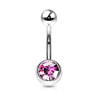 Belly Button Piercing Zirconia Ball