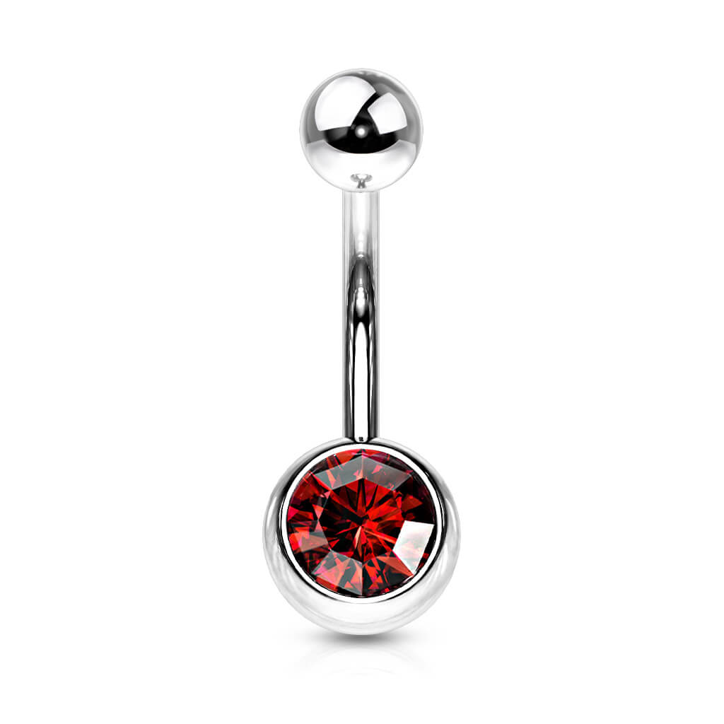 Belly Button Piercing Zirconia Ball