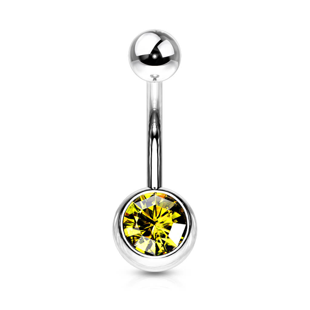 Belly Button Piercing Zirconia Ball