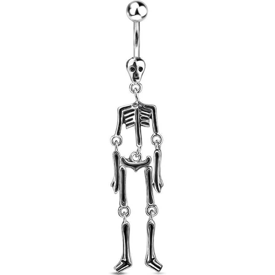 Belly Button Piercing Skeleton dangle