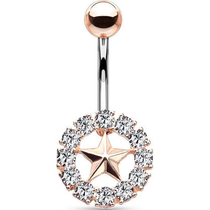 Belly Button Piercing Star Zirconia