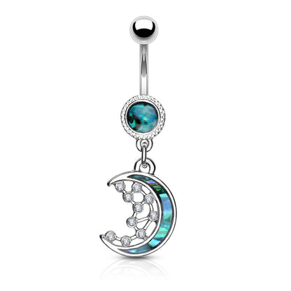 Bauchnabelpiercing Mond beweglich Zirkonia