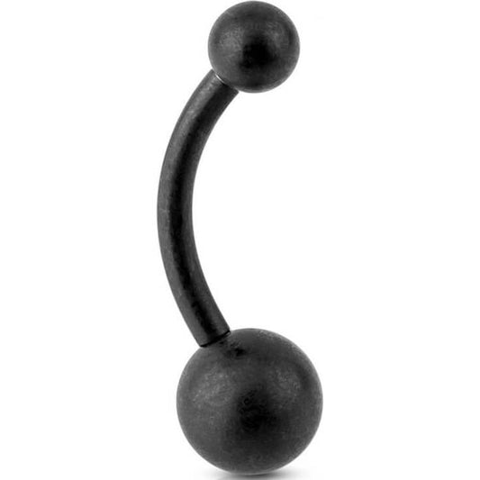 Belly Button Piercing Ball matt Black