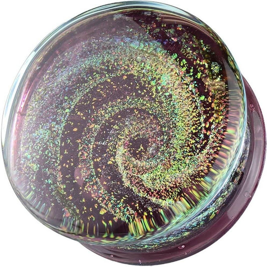 Glass Plug Galaxy Swirl Glass