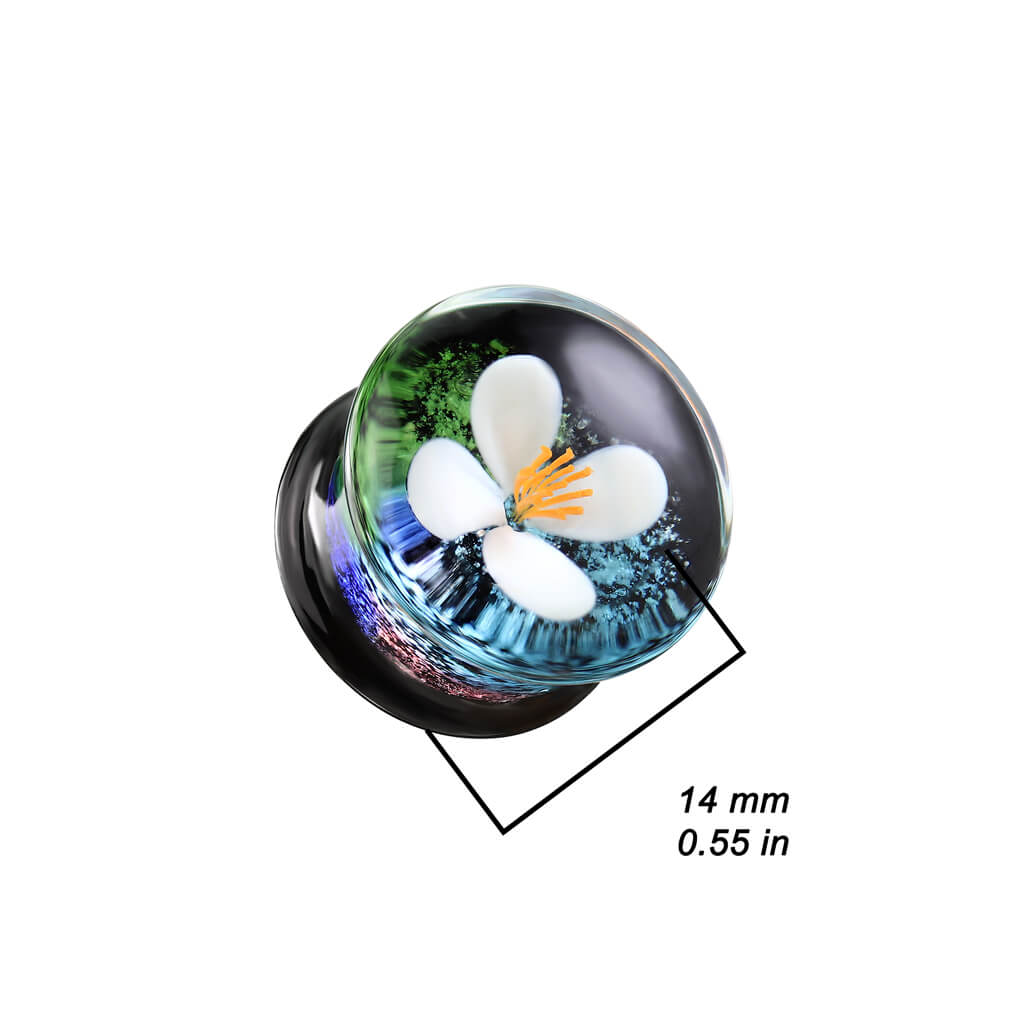 Glas Plug Blume Glas