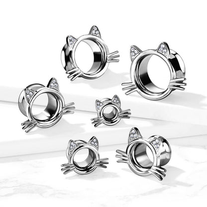 Écarteur Chat Zirconia Argent