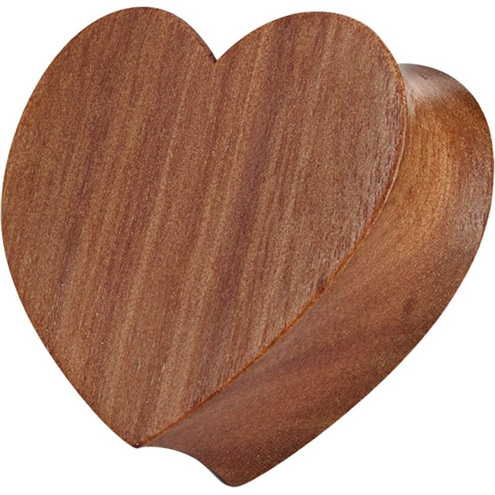 Plug Cuore in Legno di Ciliegio