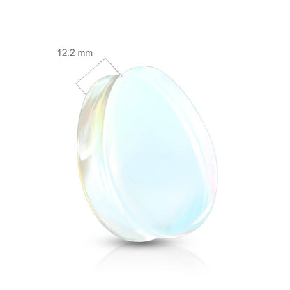 Plug Goutte Opalite Semi-Precieuse