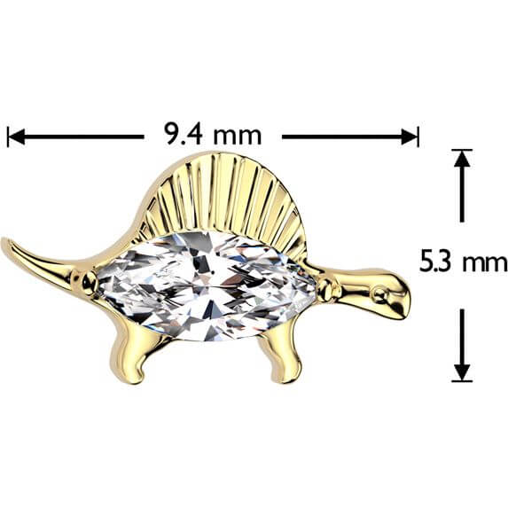 Titanio zirconia dinosaurio Push In